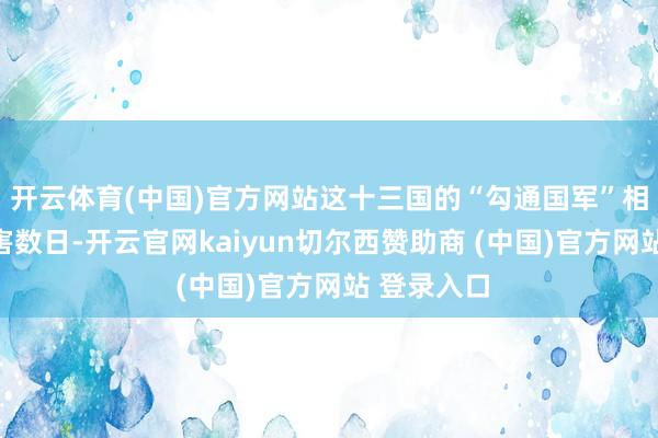 开云体育(中国)官方网站这十三国的“勾通国军”相接横暴要害数日-开云官网kaiyun切尔西赞助商 (中国)官方网站 登录入口
