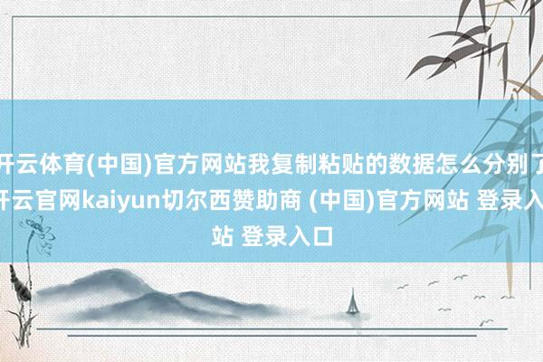 开云体育(中国)官方网站我复制粘贴的数据怎么分别了-开云官网kaiyun切尔西赞助商 (中国)官方网站 登录入口