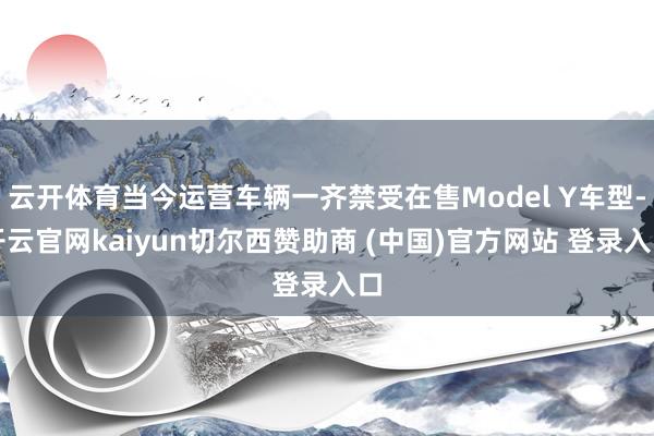 云开体育当今运营车辆一齐禁受在售Model Y车型-开云官网kaiyun切尔西赞助商 (中国)官方网站 登录入口