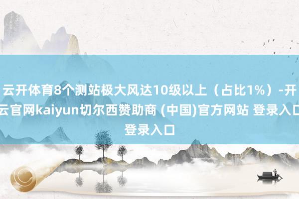 云开体育8个测站极大风达10级以上（占比1%）-开云官网kaiyun切尔西赞助商 (中国)官方网站 登录入口