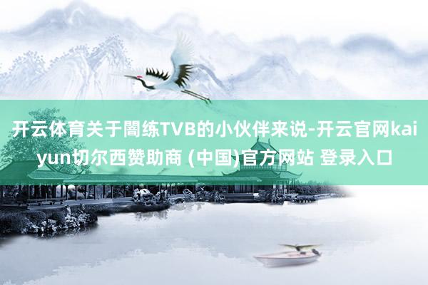 开云体育关于闇练TVB的小伙伴来说-开云官网kaiyun切尔西赞助商 (中国)官方网站 登录入口